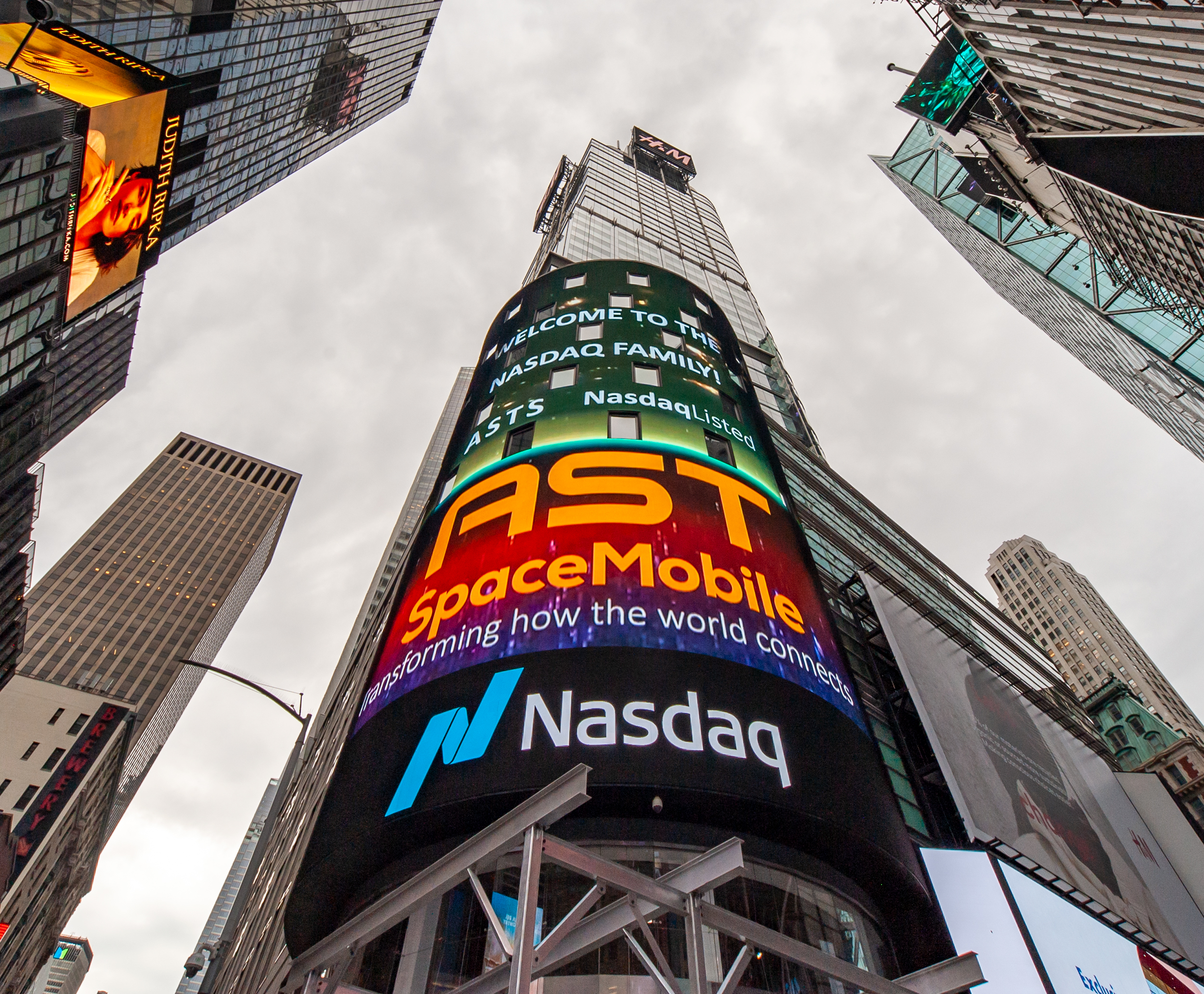 AST SpaceMobile was publicly listed on the Nasdaq exchange on April 7, 2021.